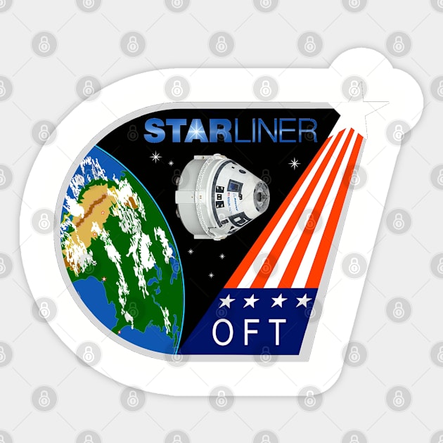 Obrital Test Flight Patch Sticker by Spacestuffplus